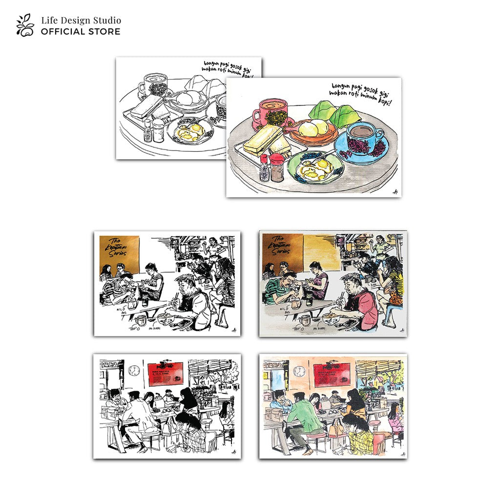 Malaysiaku Cards - The Kopitiam Series