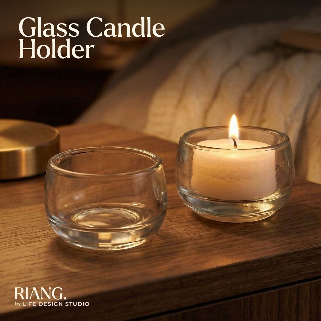 Riang Glass Candle Holder