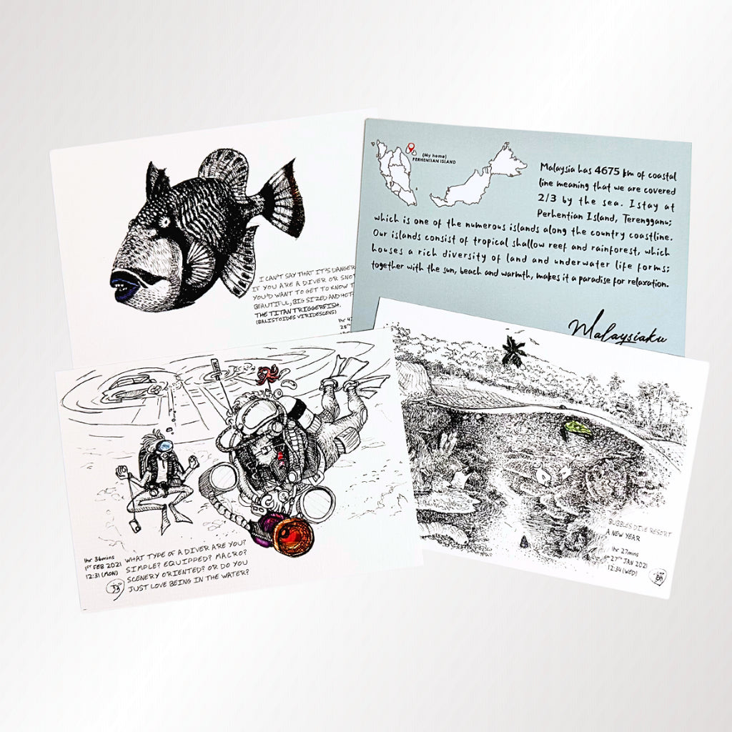 Malaysiaku Cards - Under The Sea