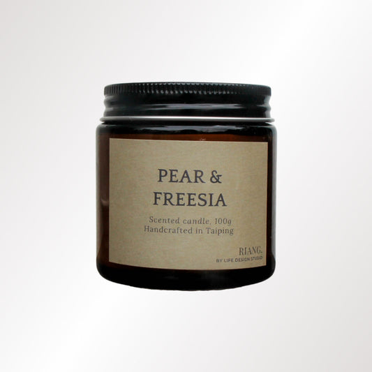 Pear & Freesia Amber Jar Candle