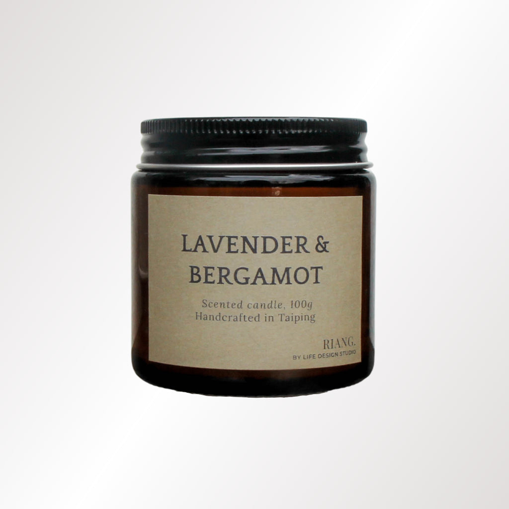 Lavender & Bergamot Amber Jar Candle