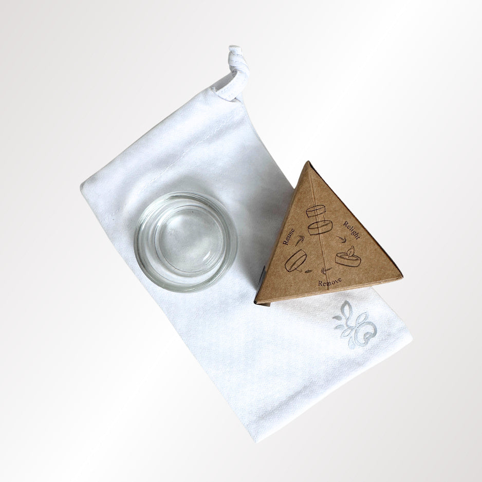 Riang. Cosy Kit (refillable candle / naked tealights / premium candle holder)