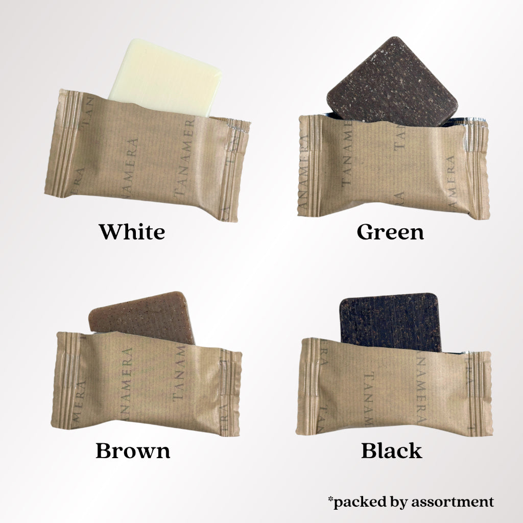 Spa Holiday Surprise Gift Bag (Tanamera Brown/ White/Black/Green mini soap - Assortment) (Corporate Door Gift)