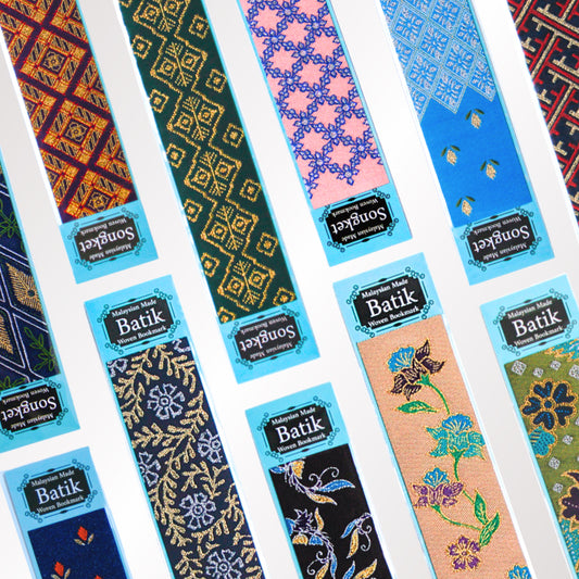 Woven Batik and Songket Bookmarks(Penanda Buku Tenun/ Buatan Malaysia/ Made in Malaysia souvenir)