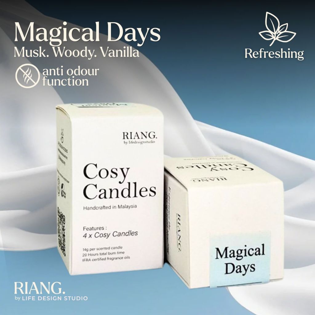 Riang. Cosy Candles (4pcs)