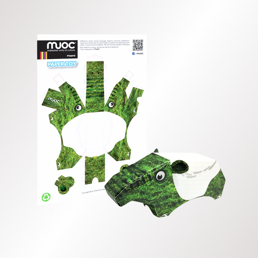 MUOC TAPIR PAPER TOY - ASSORTED PATTERNS