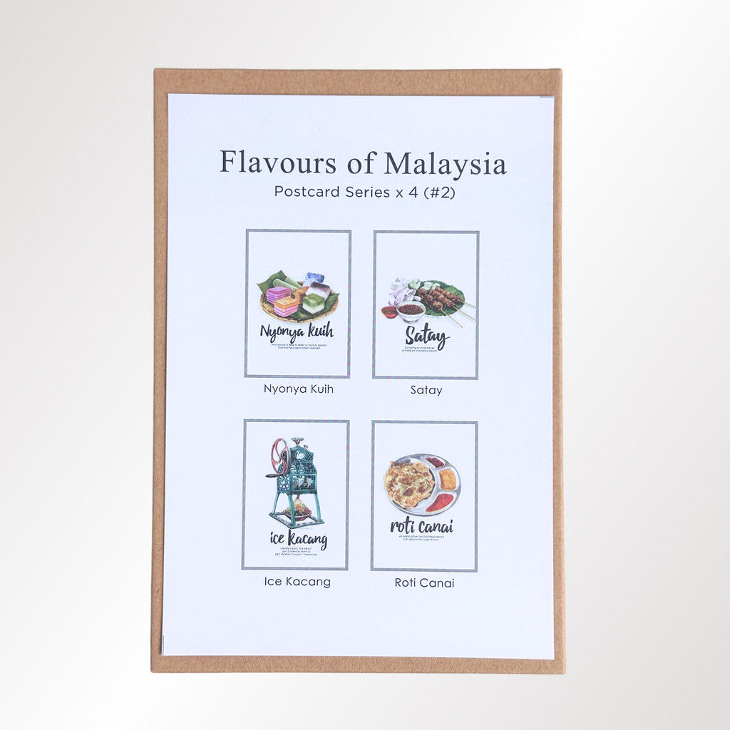 MUOC Malaysia food postcard