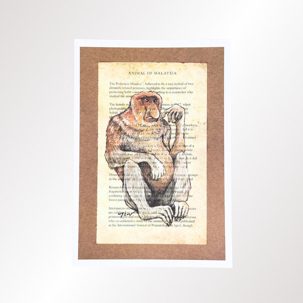 MUOC Malaysia animal postcard