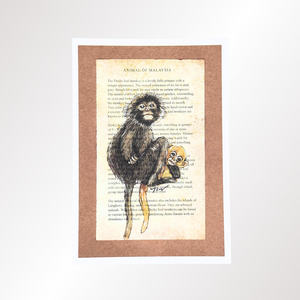 MUOC Malaysia animal postcard