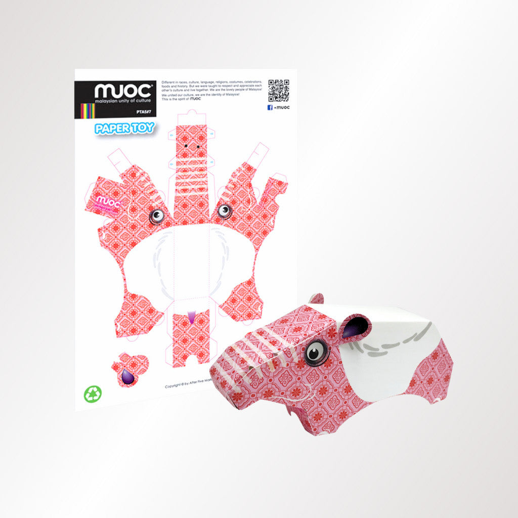 MUOC TAPIR PAPER TOY - ASSORTED PATTERNS