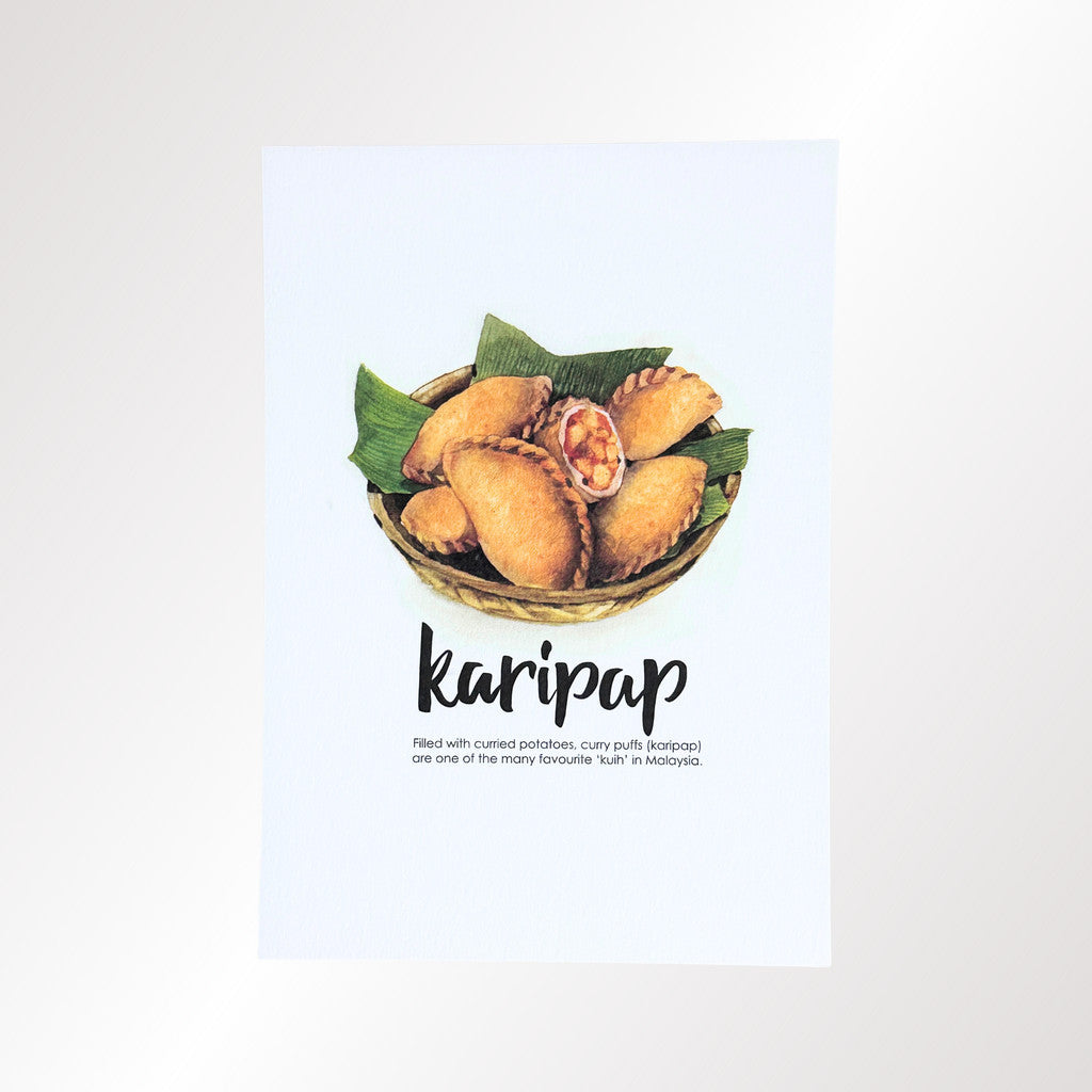 MUOC Malaysia food postcard