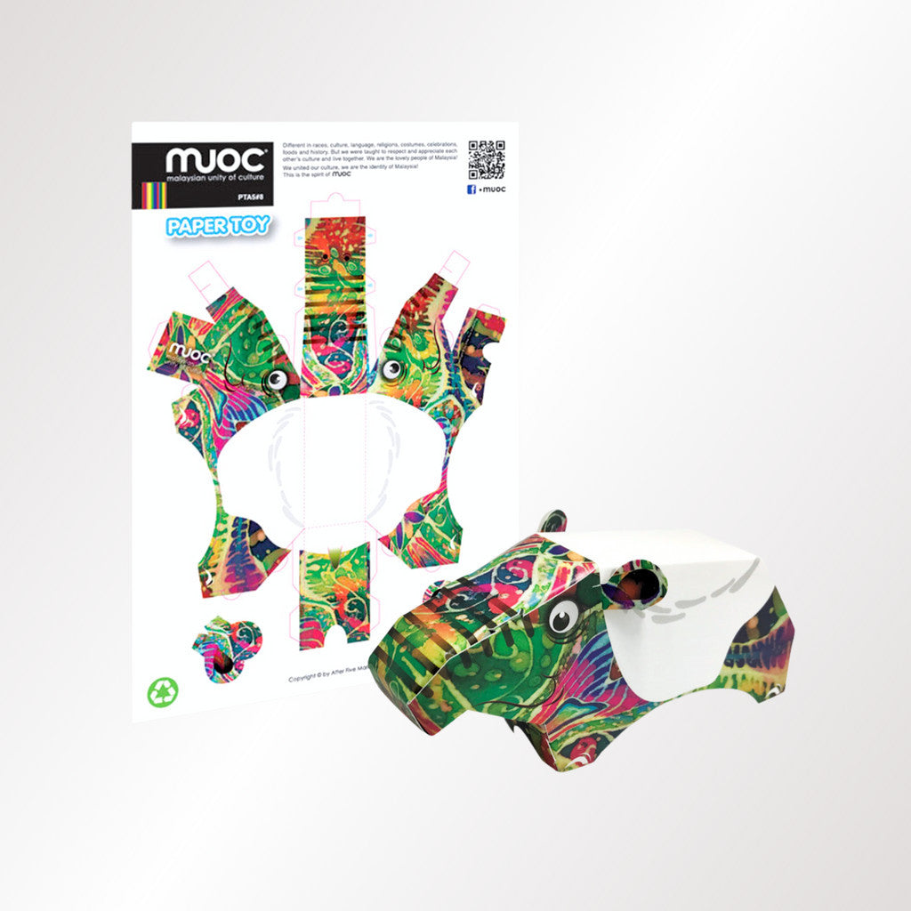 MUOC TAPIR PAPER TOY - ASSORTED PATTERNS