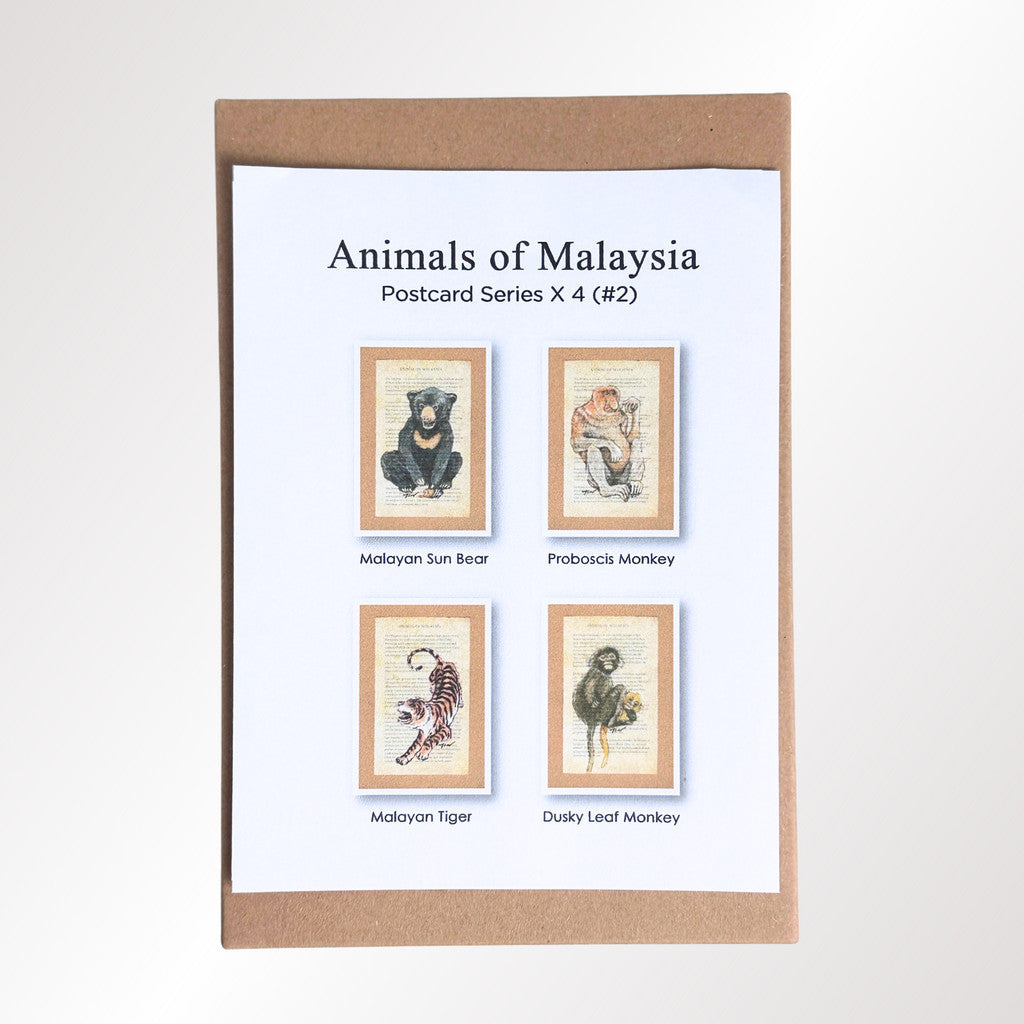 MUOC Malaysia animal postcard