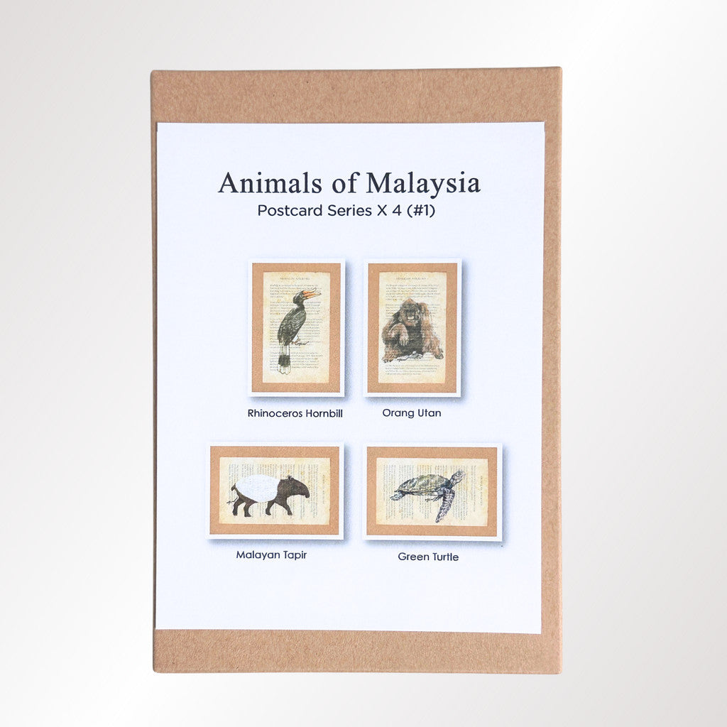 MUOC Malaysia animal postcard