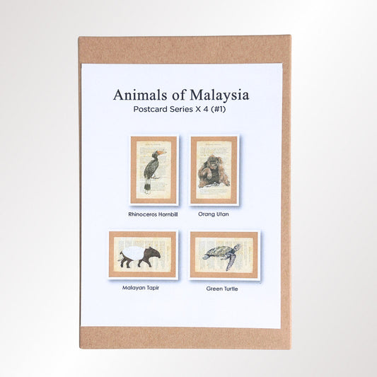 MUOC Malaysia animal postcard
