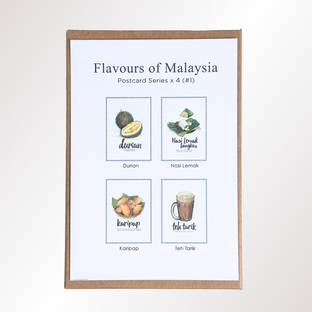 MUOC Malaysia food postcard