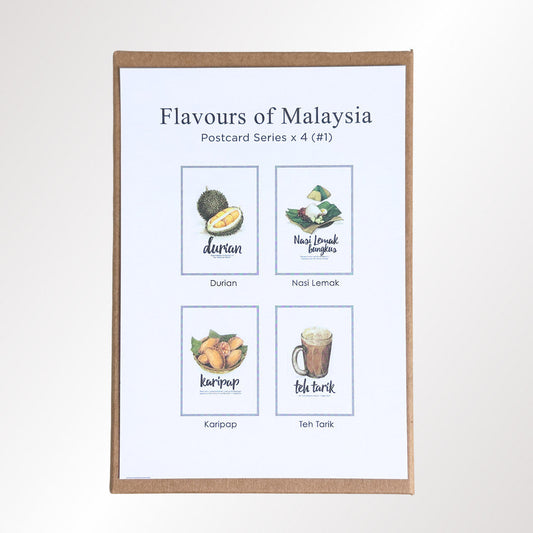 MUOC Malaysia food postcard