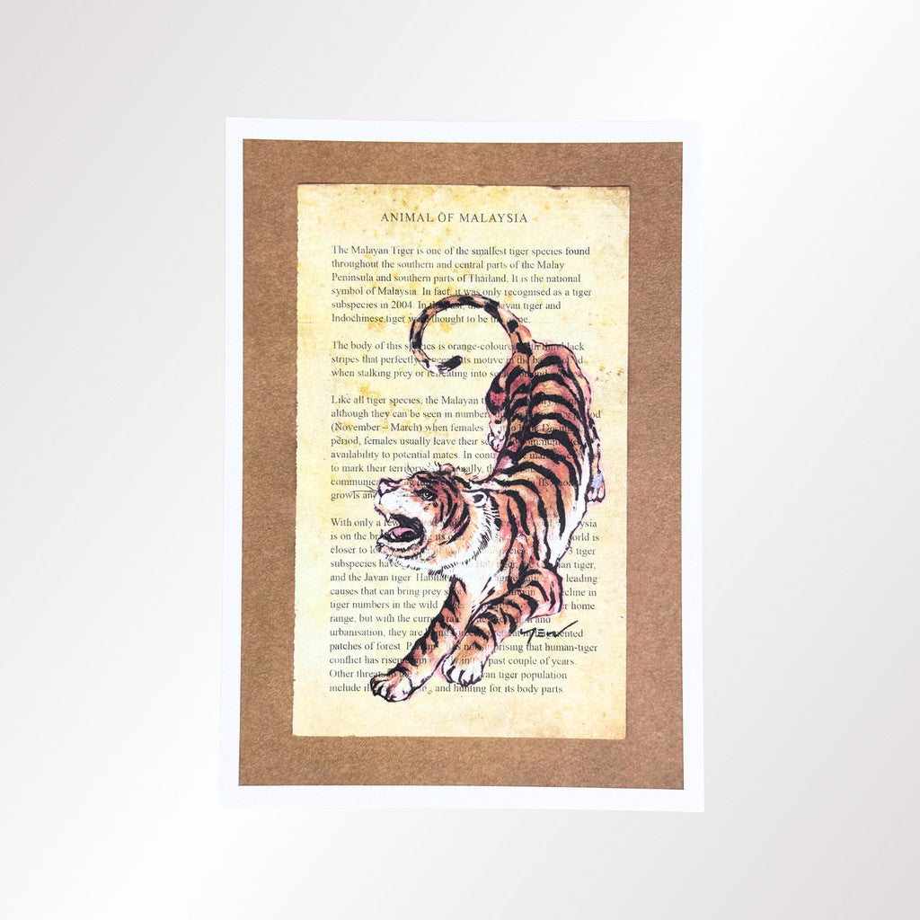 MUOC Malaysia animal postcard