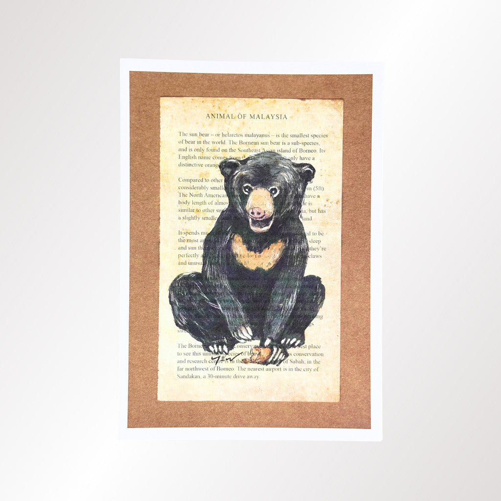 MUOC Malaysia animal postcard