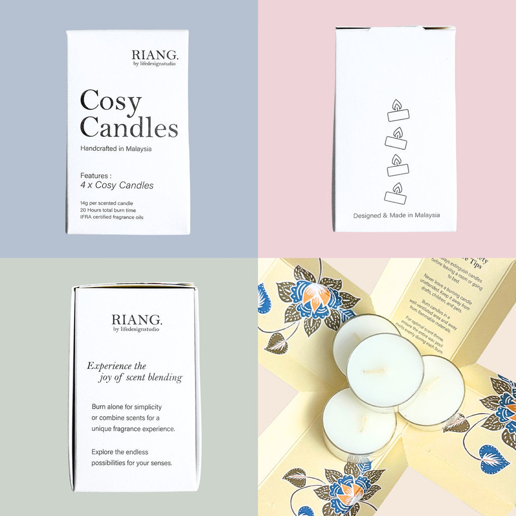 Riang. Cosy Candles (4pcs)