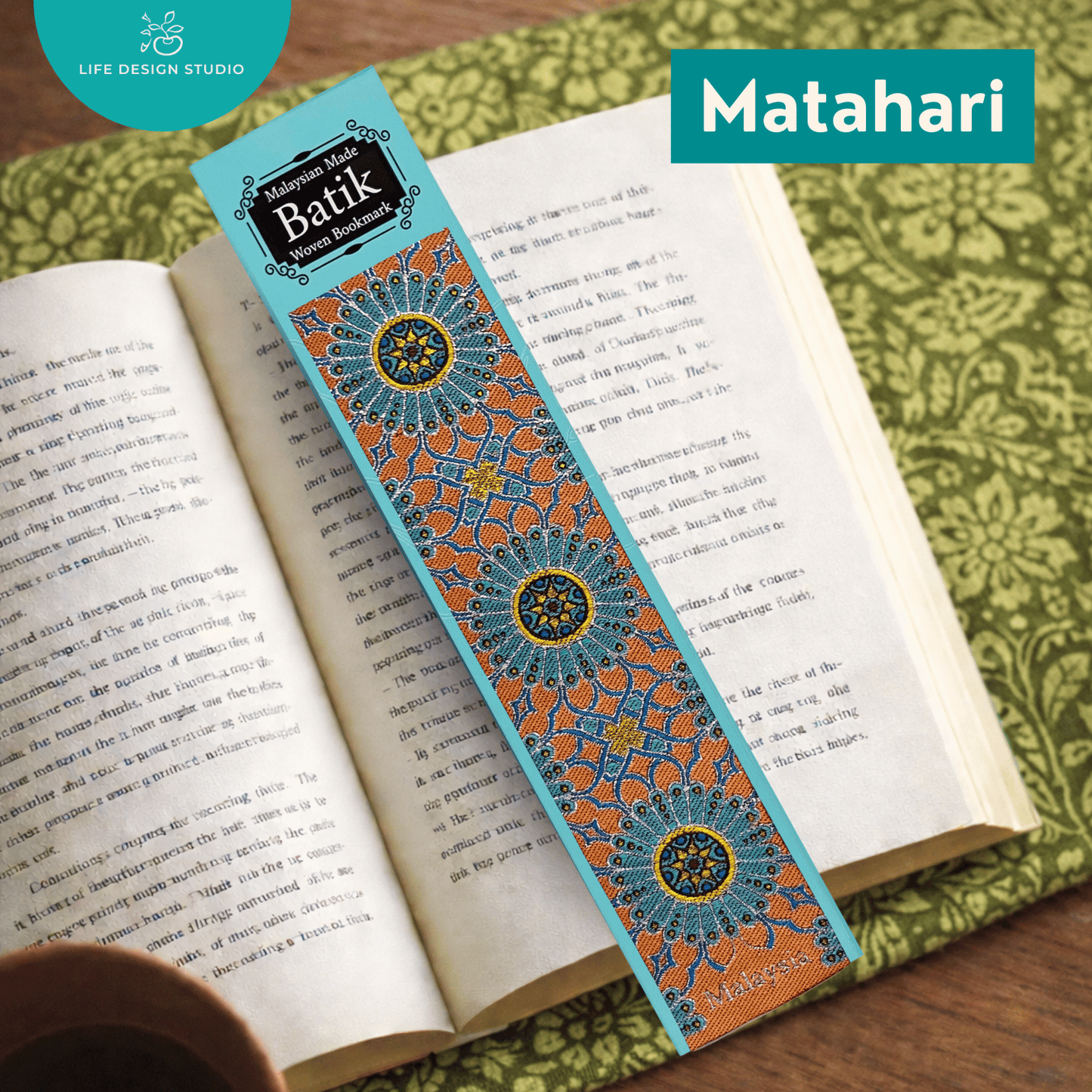Woven Batik and Songket Bookmark