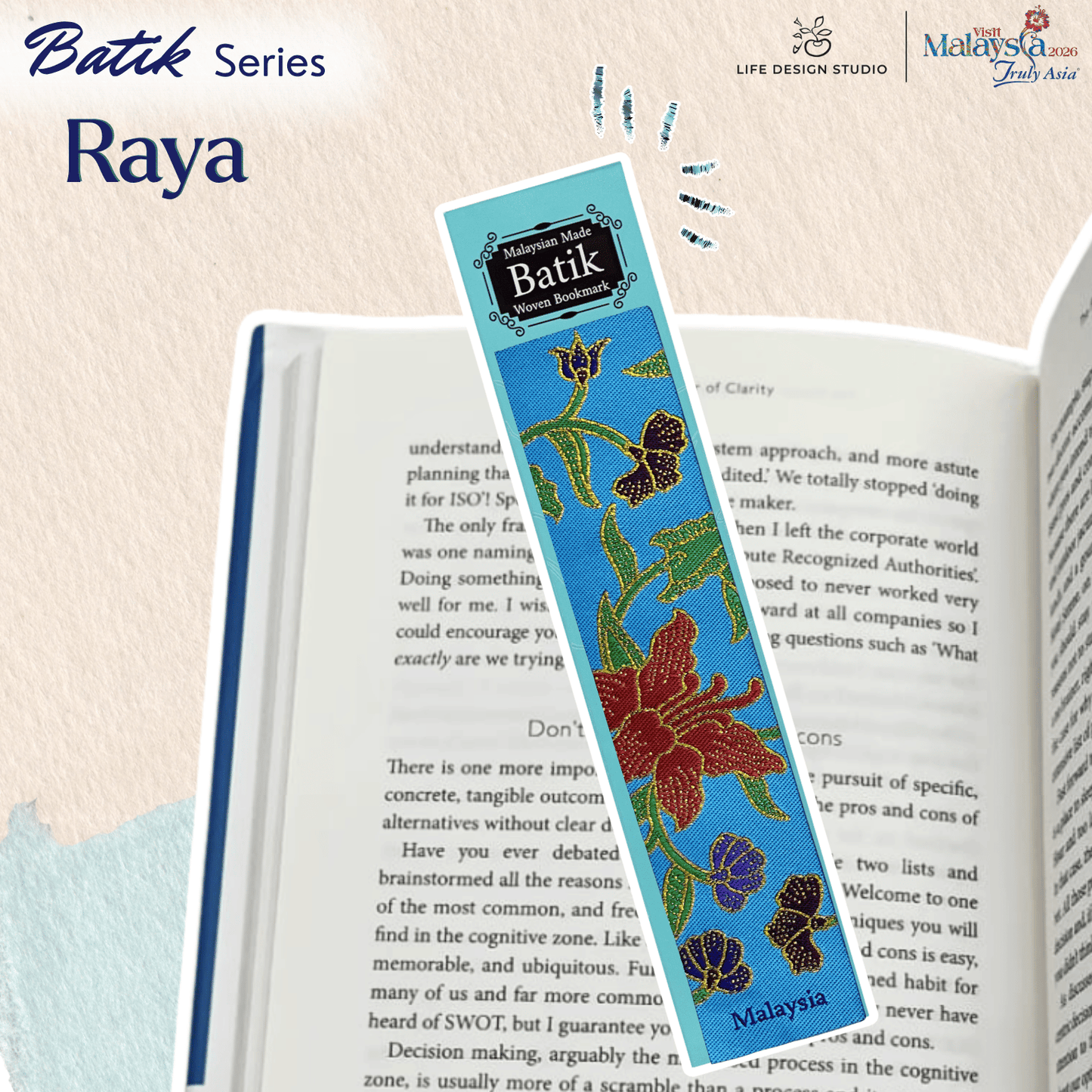 Woven Batik and Songket Bookmark
