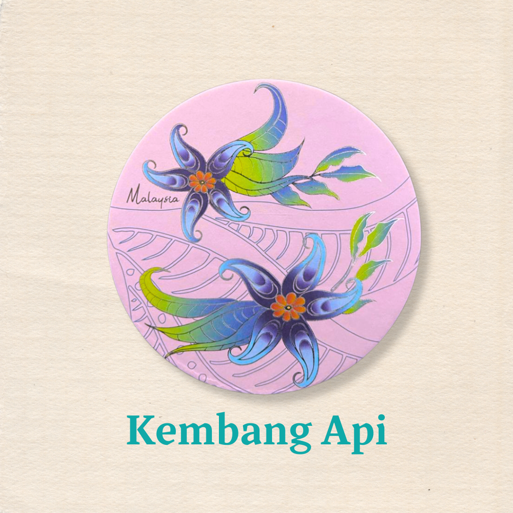 (Single Piece) Batik Coaster Bunga Edition