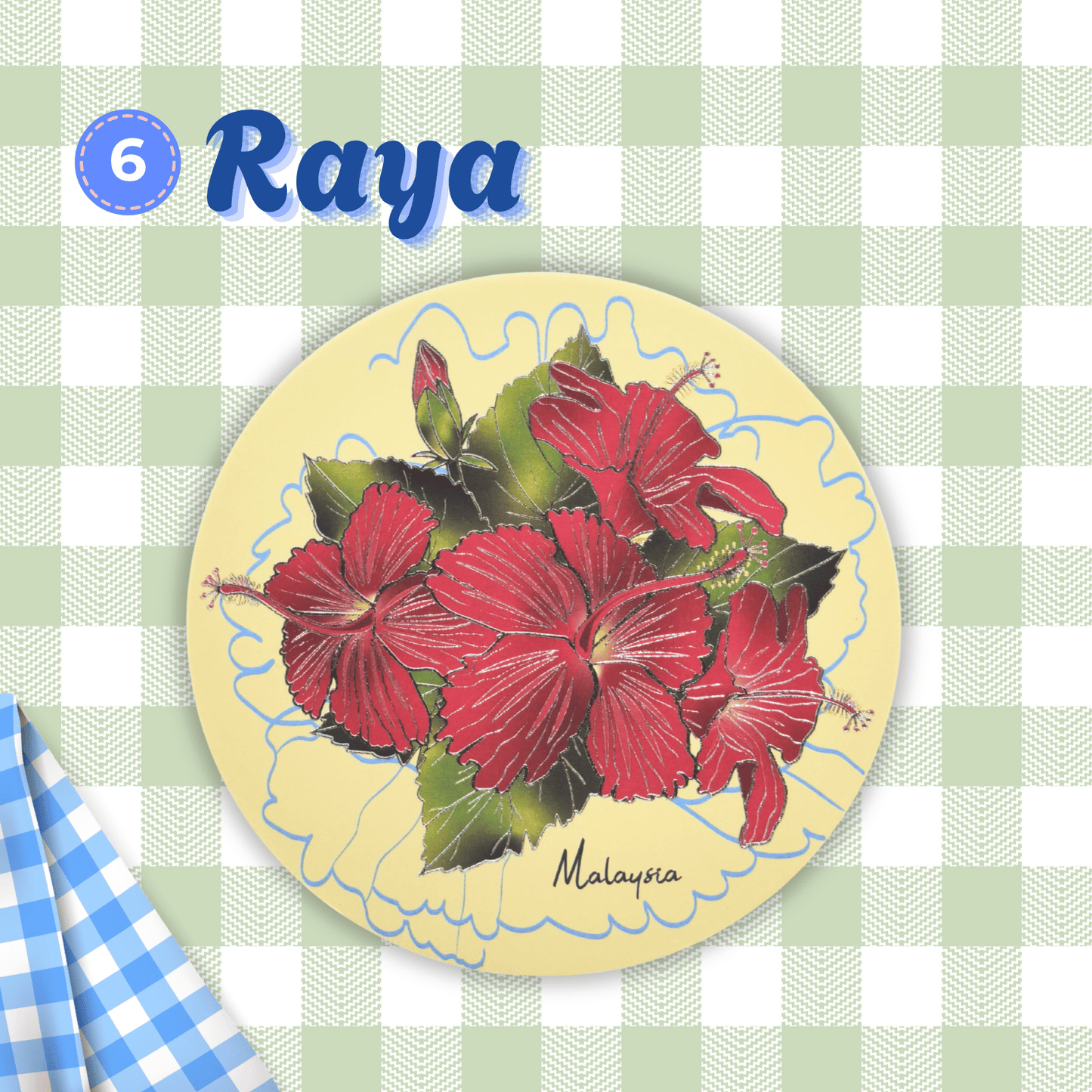 Batik Coaster Bunga Edition (Single Piece)