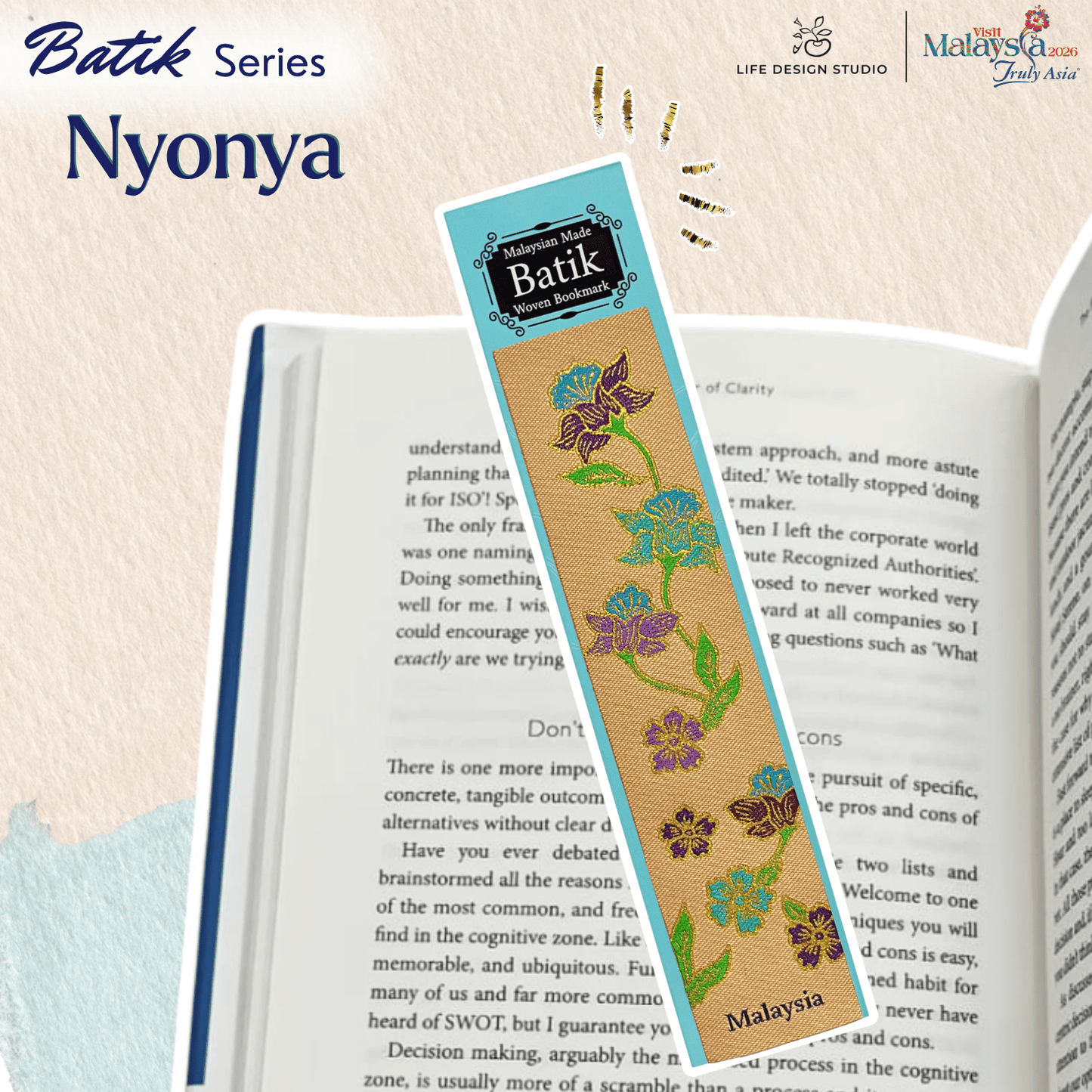 Woven Batik and Songket Bookmark