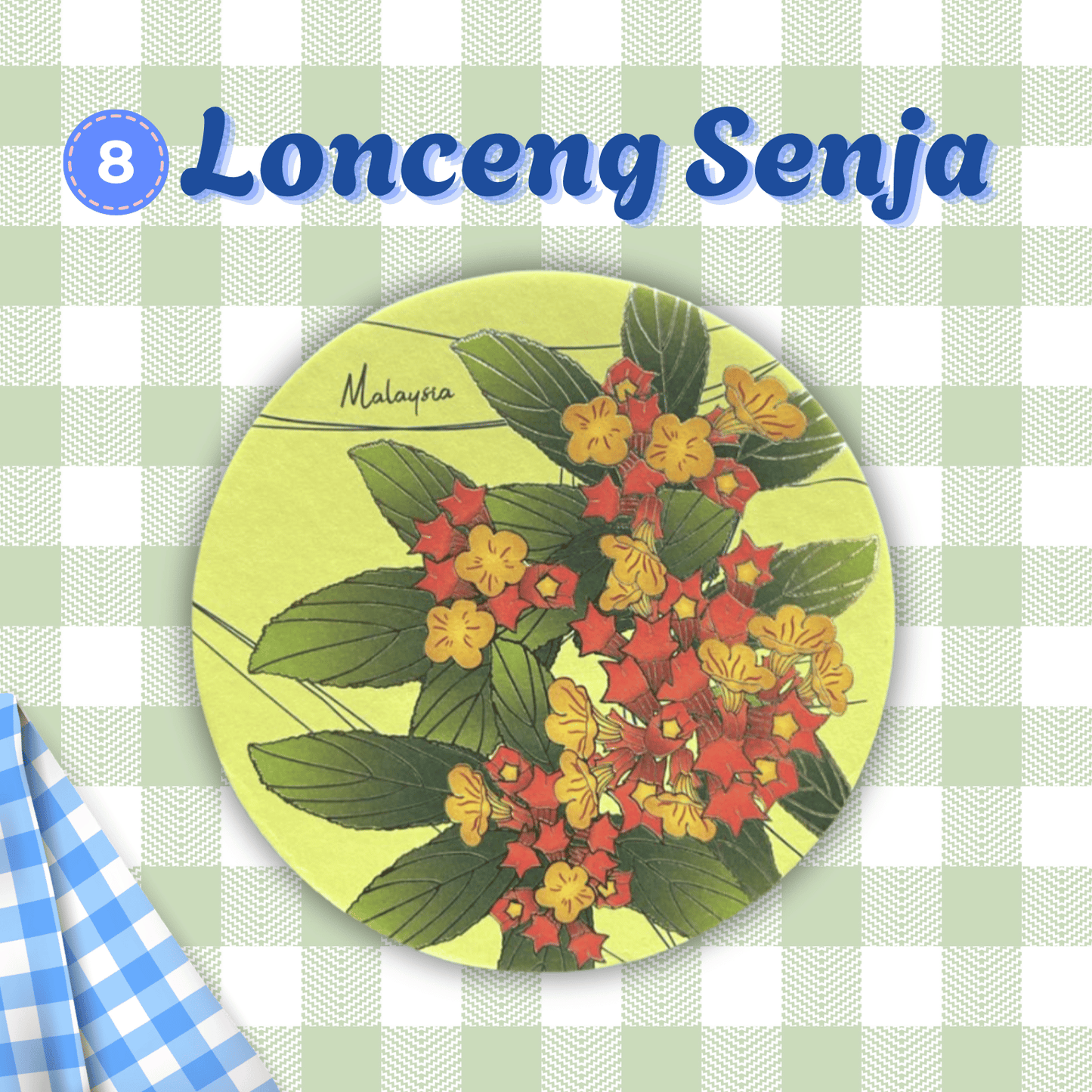 Batik Coaster Bunga Edition (Single Piece)