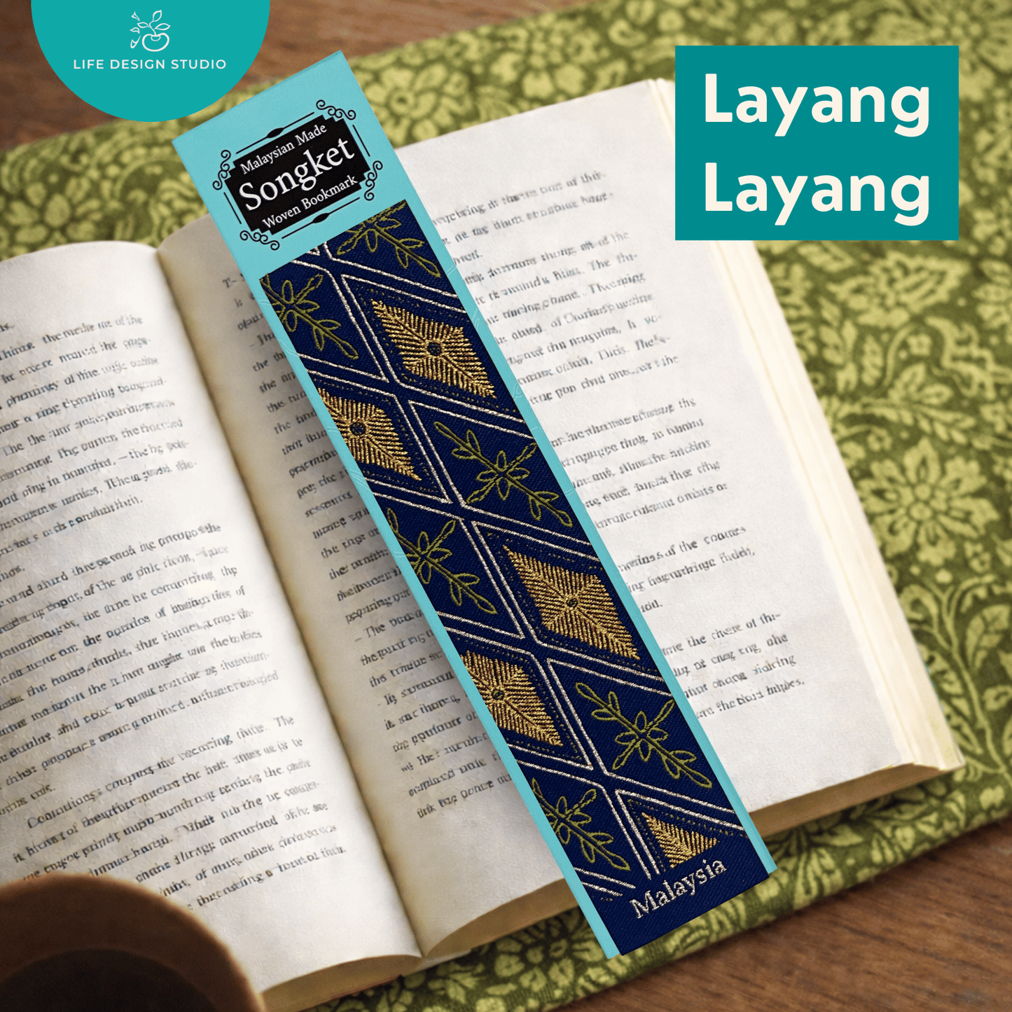 Woven Batik and Songket Bookmark