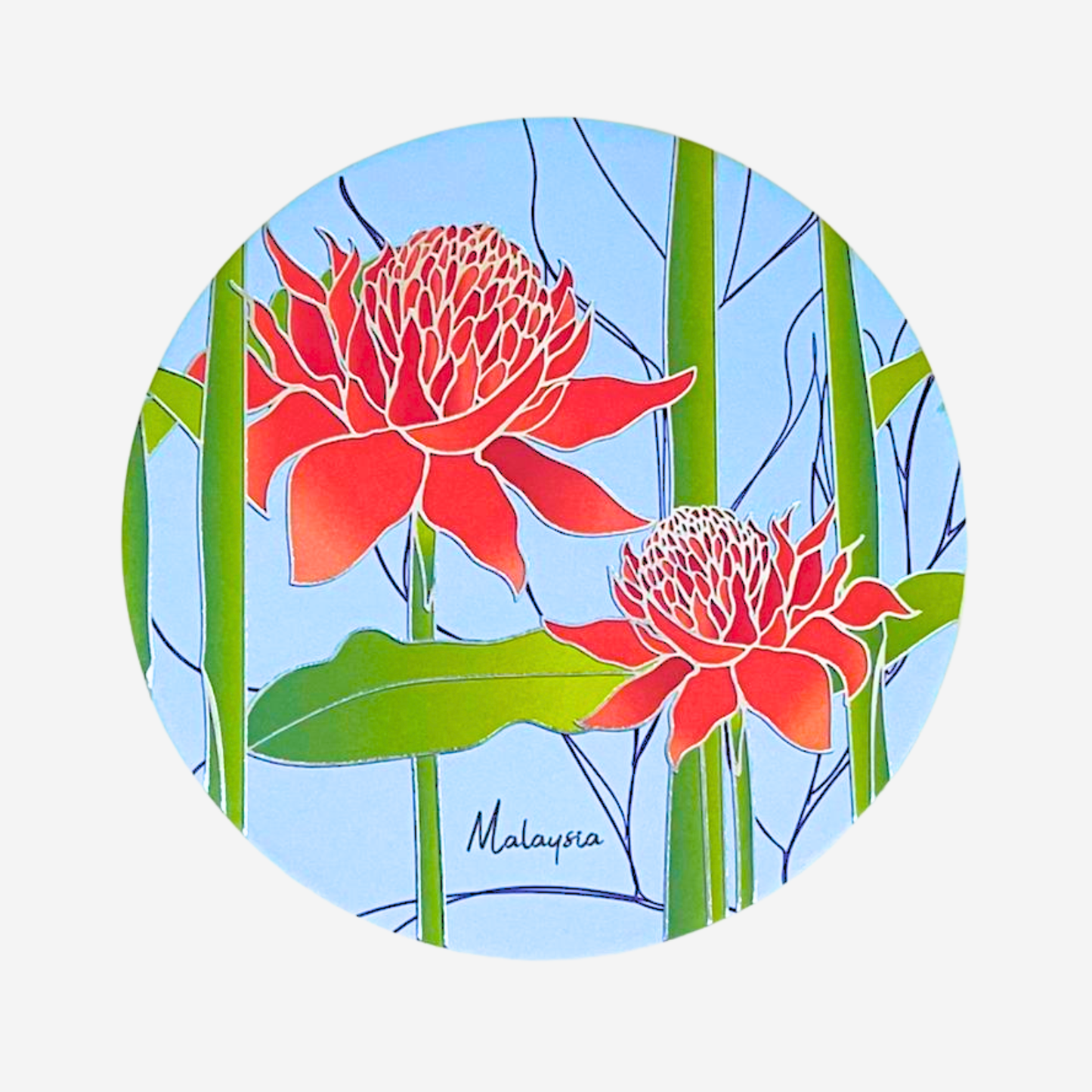 (Set 2 Pieces) Batik & Songket Coasters