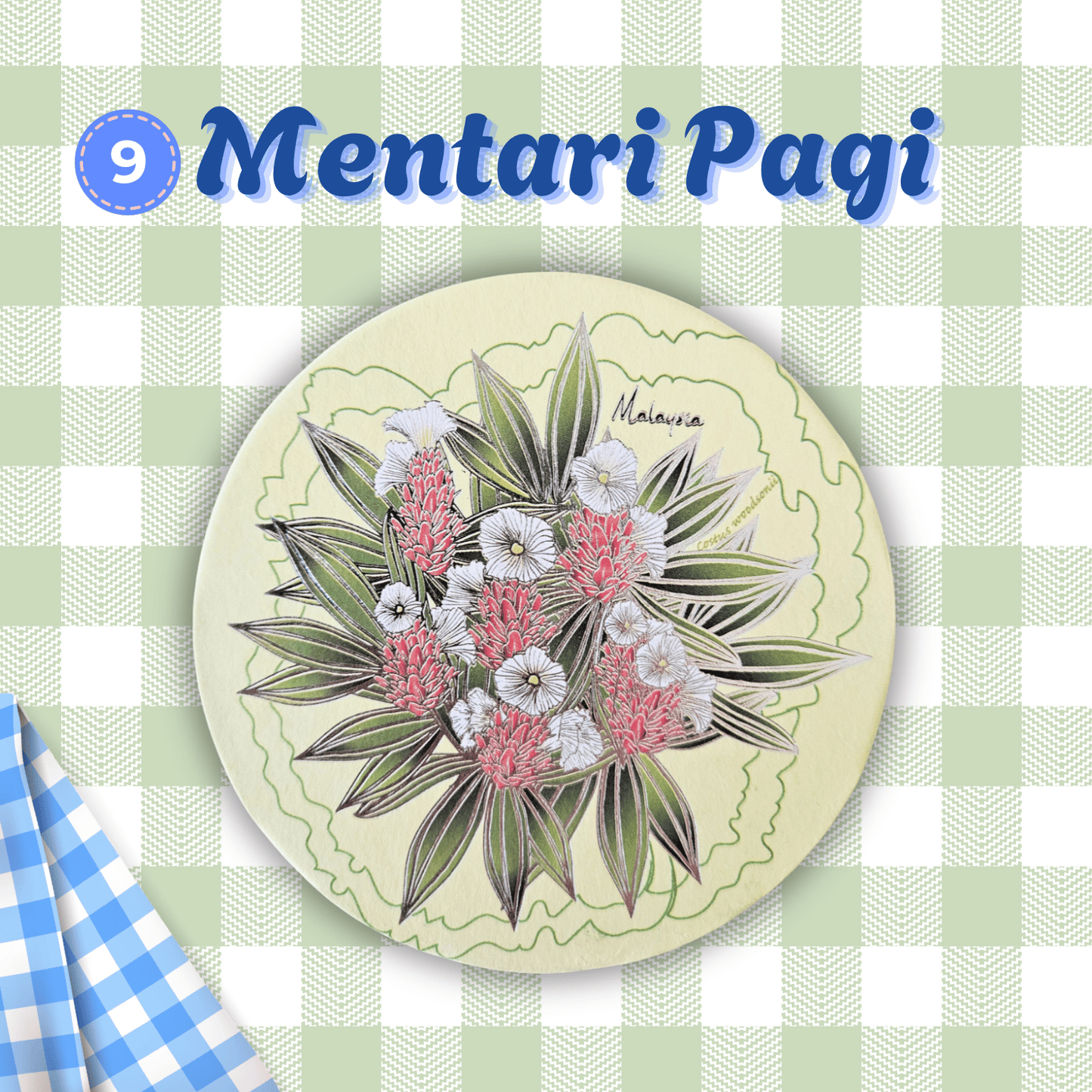 Batik Coaster Bunga Edition (Single Piece)