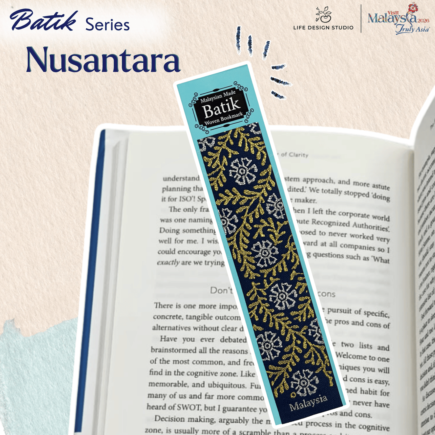 Woven Batik and Songket Bookmark