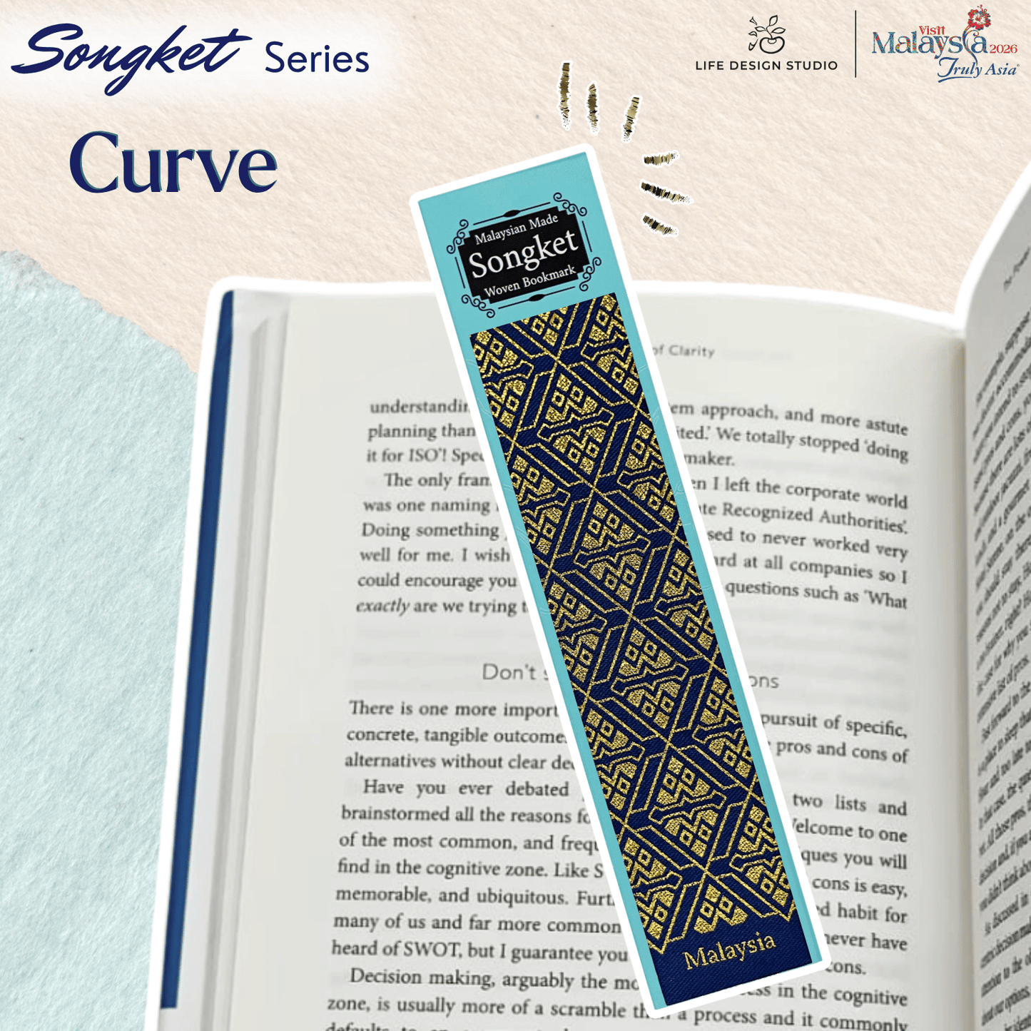 Woven Batik and Songket Bookmark