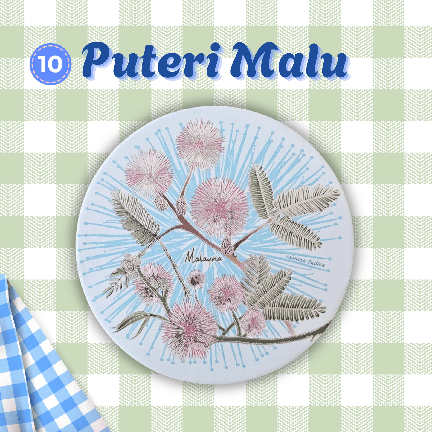Batik Coaster Bunga Edition (Single Piece)