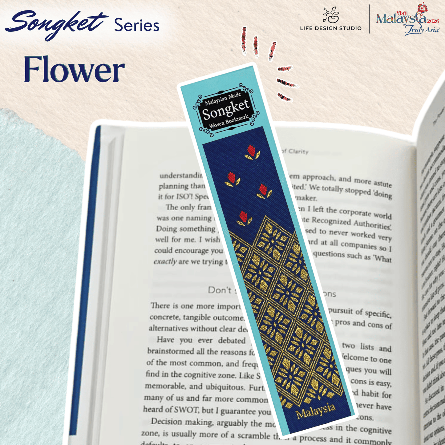 Woven Batik and Songket Bookmark