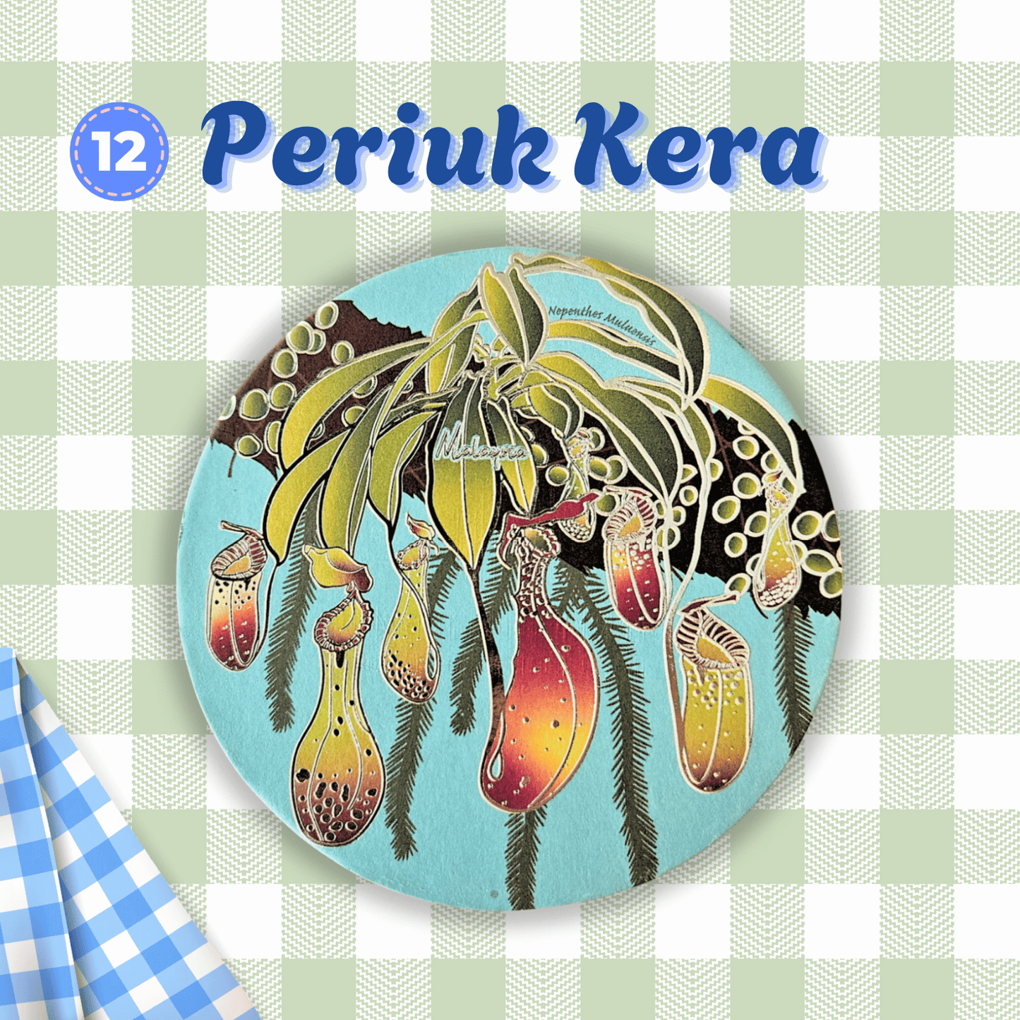 Batik Coaster Bunga Edition (Single Piece)