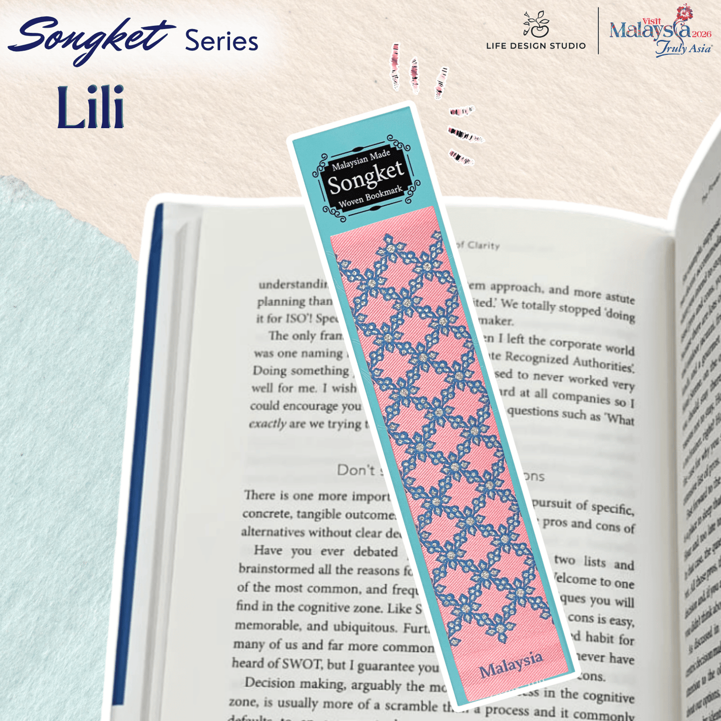 Woven Batik and Songket Bookmark