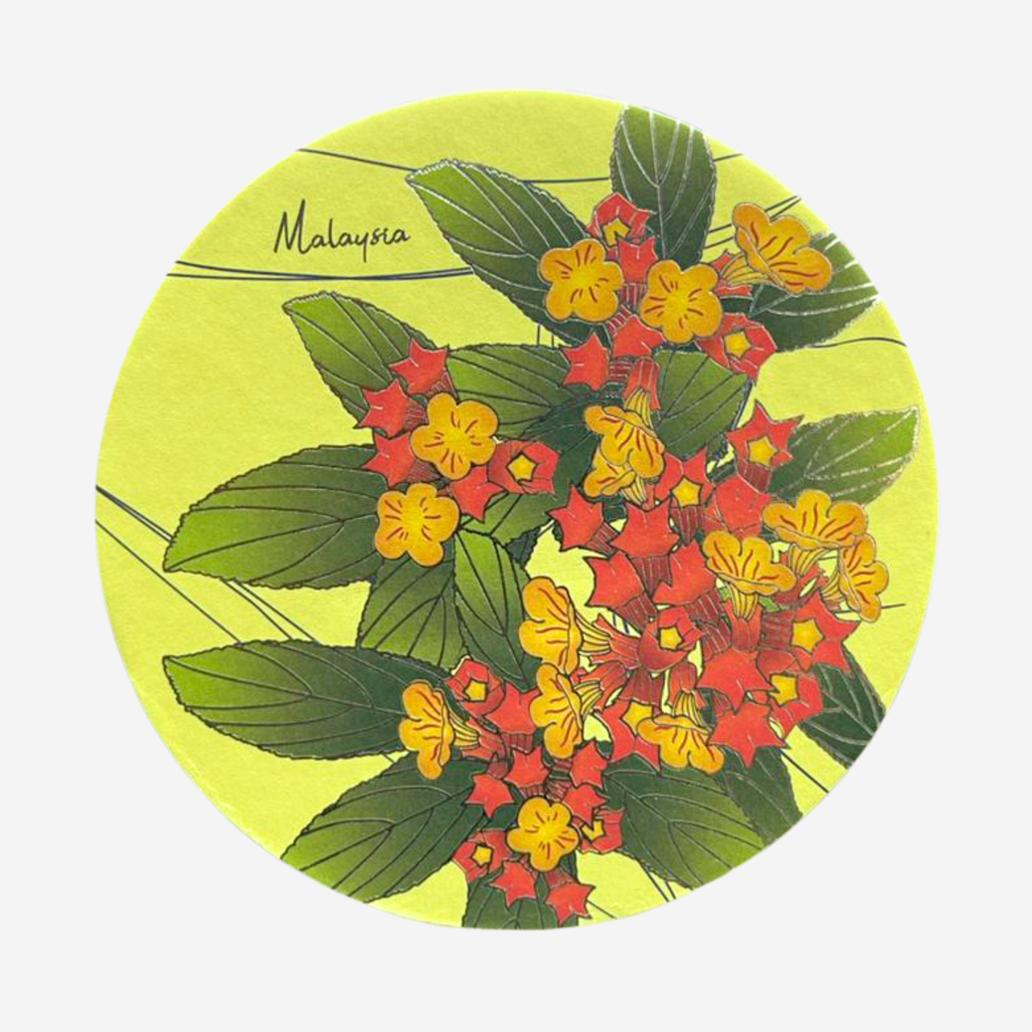 (Single Piece) Batik Coaster Bunga Edition