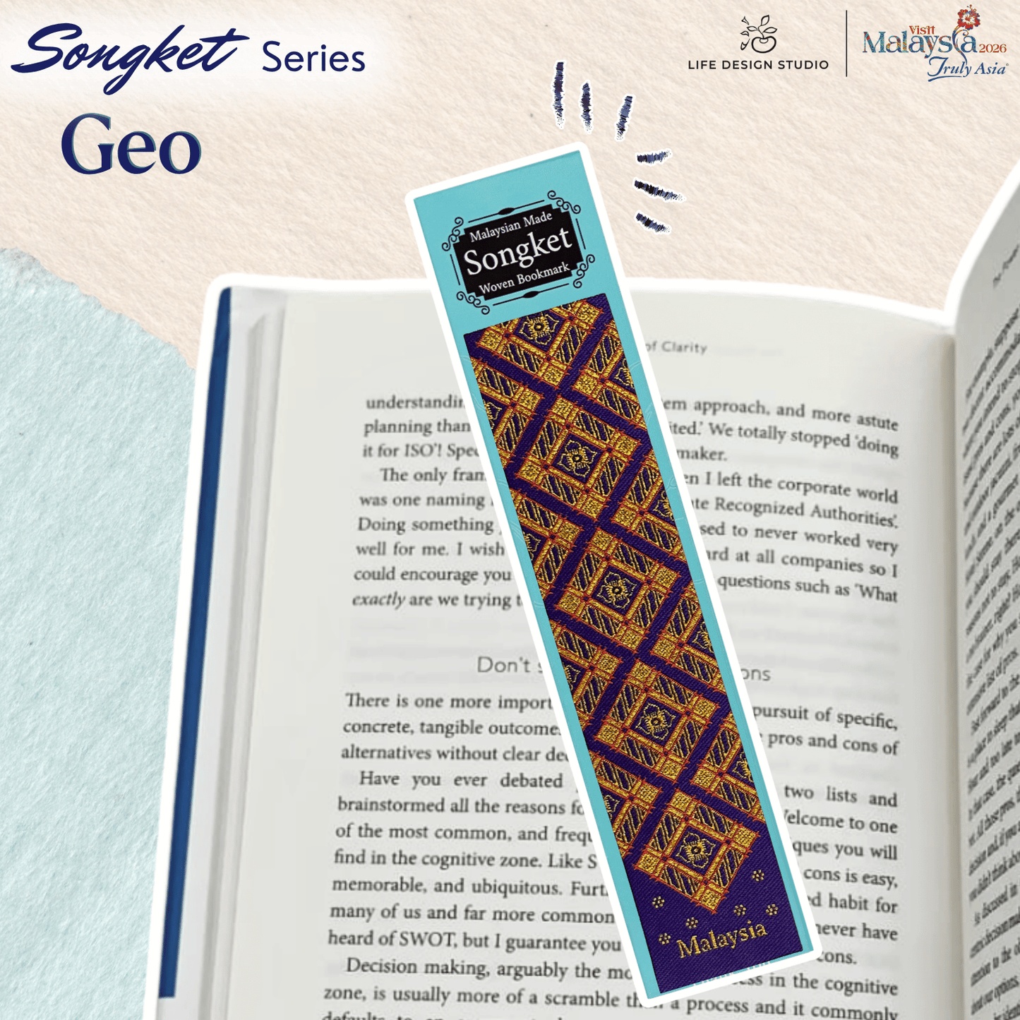 Woven Batik and Songket Bookmark