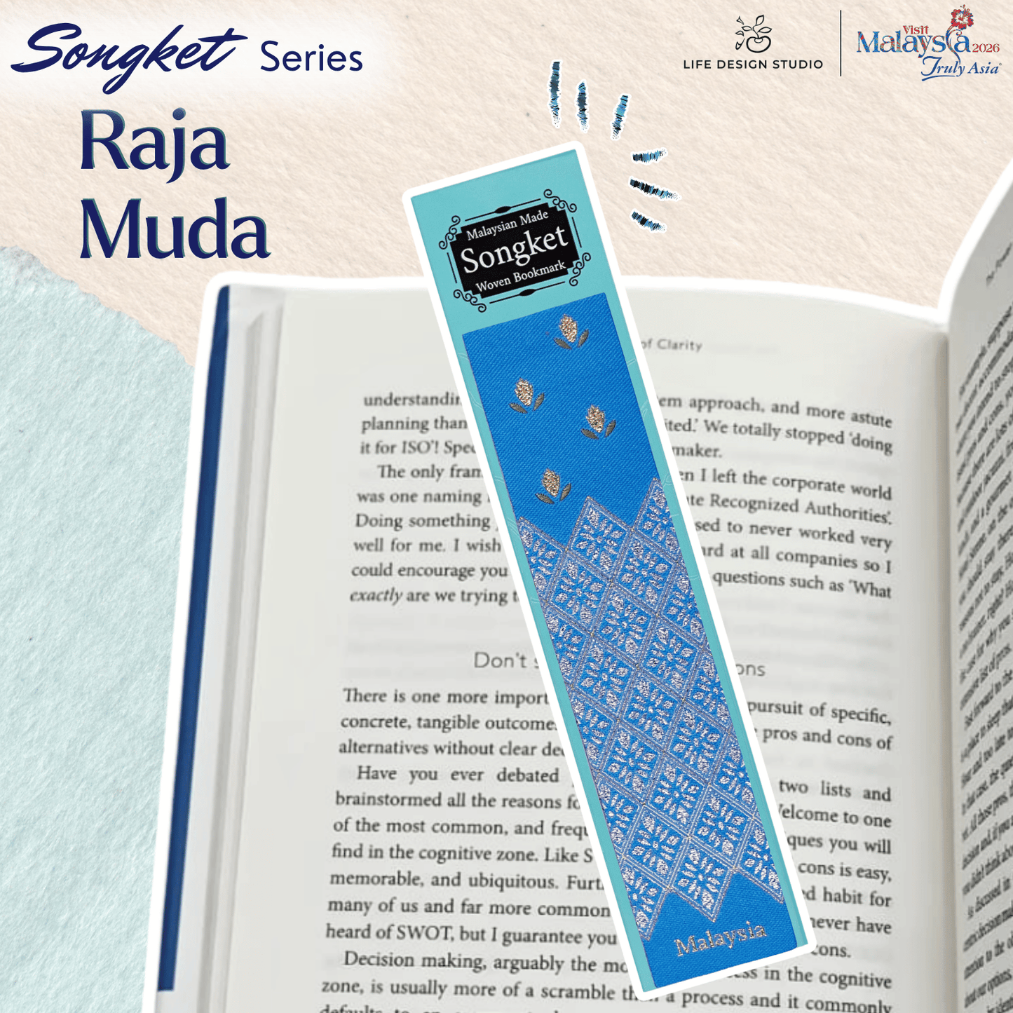 Woven Batik and Songket Bookmark