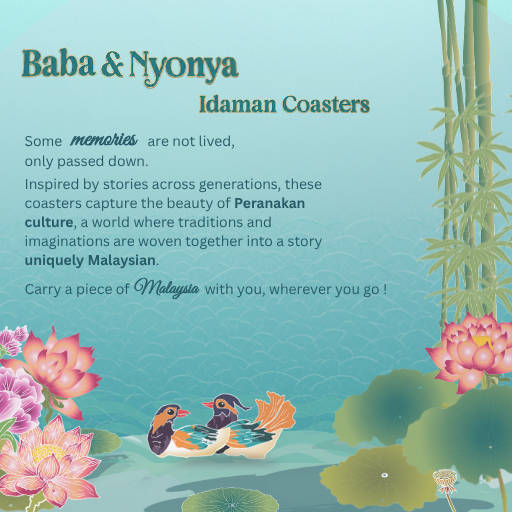 (Single Piece) Baba & Nyonya Coasters