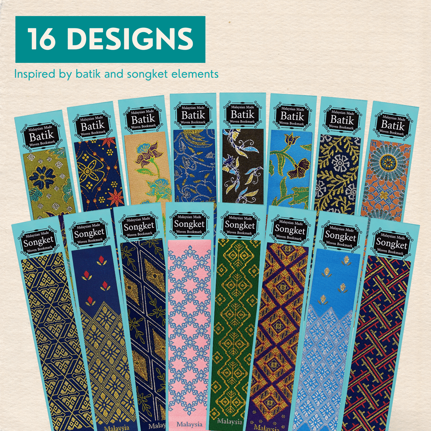 Woven Batik and Songket Bookmark