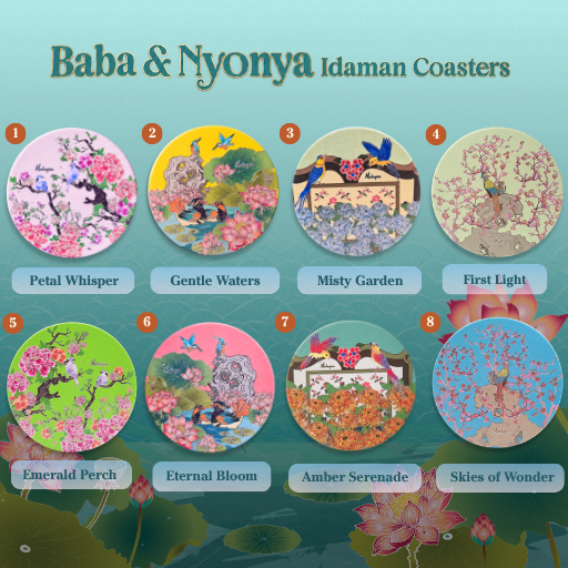 (Single Piece) Baba & Nyonya Coasters