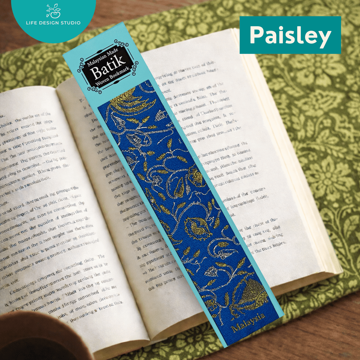 Woven Batik and Songket Bookmark