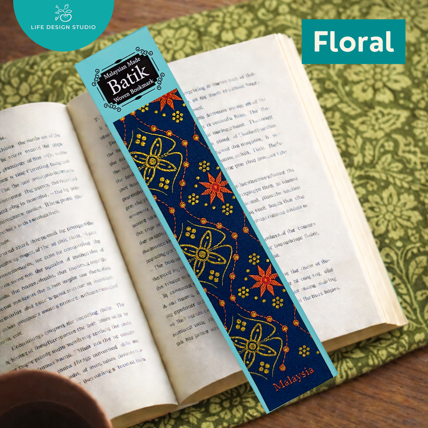 Woven Batik and Songket Bookmark