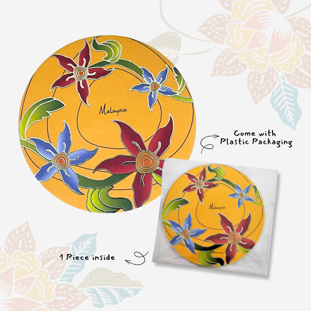 (Single Piece) Batik Coaster Bunga Edition