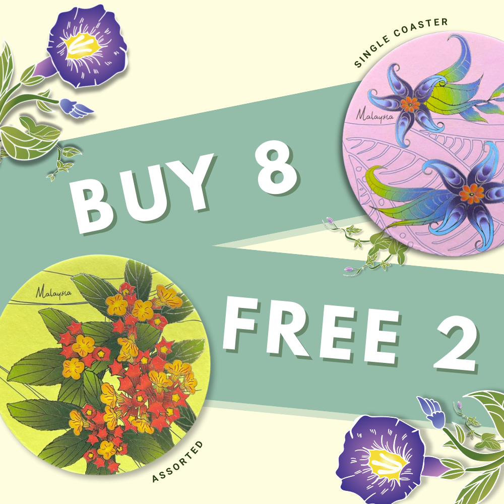 (Single Piece) Batik Coaster Bunga Edition