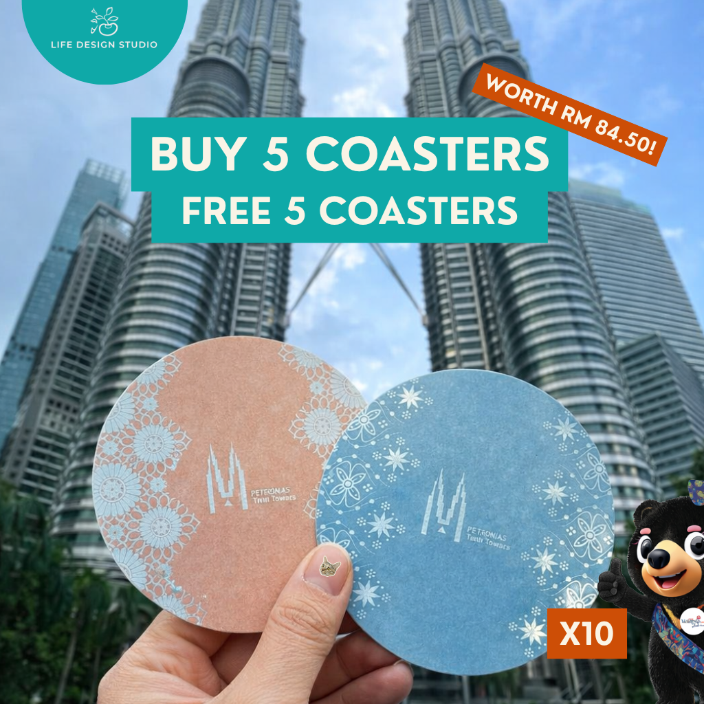Batik Coaster Bunga Edition (Single Piece)